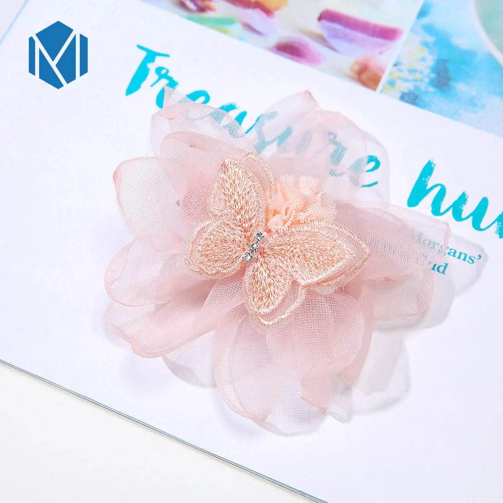 Милые кружевные заколки для волос с бабочками ручной работы принцесс 1 шт.