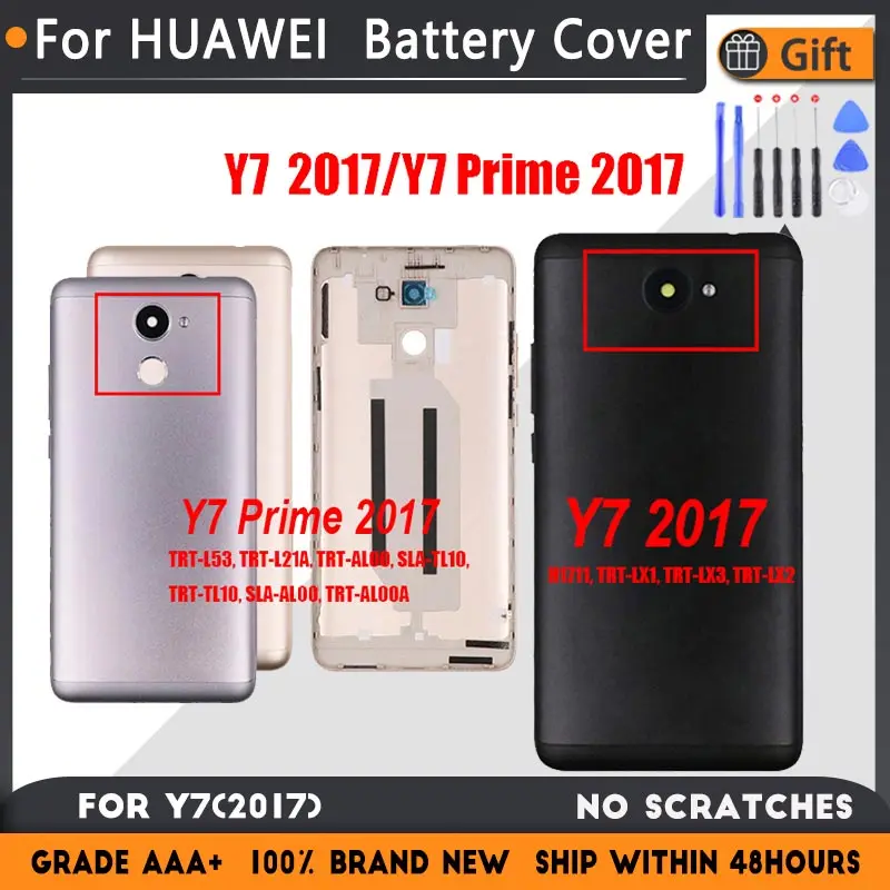 Задняя крышка батарейного отсека для Huawei Y7 Prime 2017 TRT L53 L21A TL10 запчастей Корпус