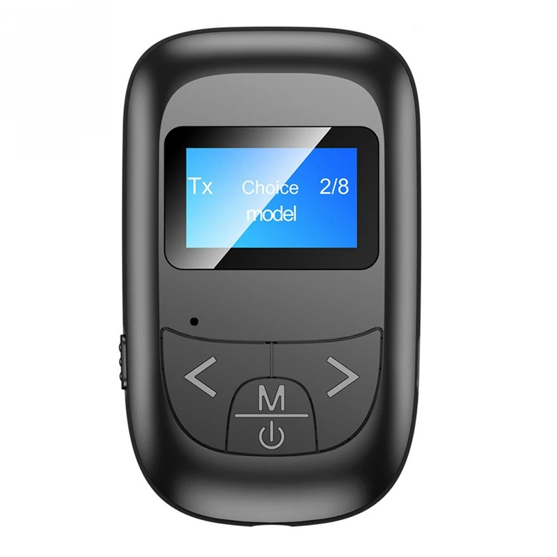 

Bluetooth 5.0 Adapter LCD Screen Display Bluetooth Receiver Transmitter 2-in-1 Hands-Free Call