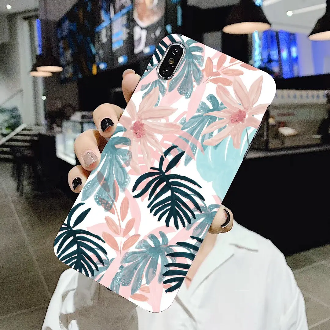 Palm Tree Leaves Amazing Silicone Phone Case For Huawei Honor Y5 2018 2019 8S 9X Pro 20 10 10i Lite | Мобильные телефоны и