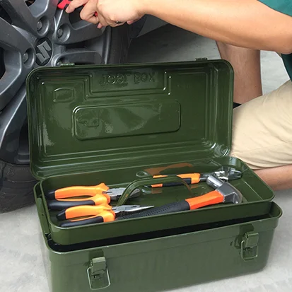 

Suitcase Professional Tools Box Stainless Steel Portable Dry Tools Box Organizer Multifunction Werkzeugkoffer Tool Storage DE50G