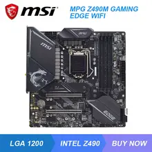 MSI MPG Z490M GAMING EDGE WIFI LGA 1200 Intel Z490 Mining Motherboard DDR4 128GB 4000MHz Memory 10900K 10700K Cpus M.2 PCI-E 3.0