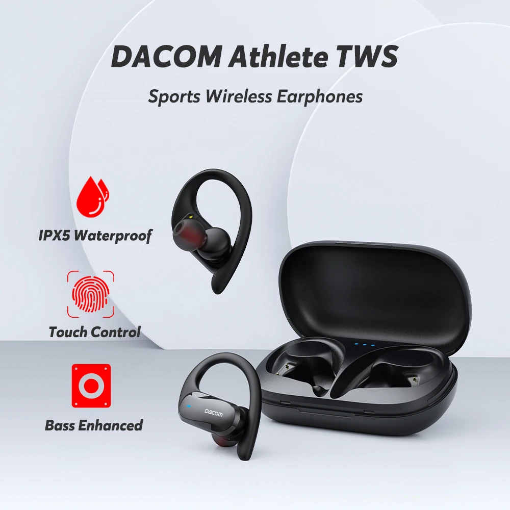 Беспроводная Bluetooth-гарнитура DACOM ATHLES водонепроницаемая
