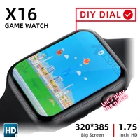 original iwo x16 smart watch men bluetooth call play music games smartwatch pk amazfit iwo x7 hw12 hw22 hw16 g65l watch 6 pro