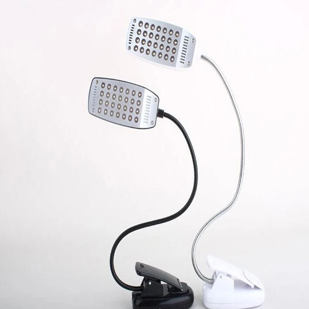 

Flexo Desk Lamp Clip-On Reading Table Lamp 28 LED Desk Lights USB Power For Student Office Bedroom Lamp 3 x AAA 5V LED