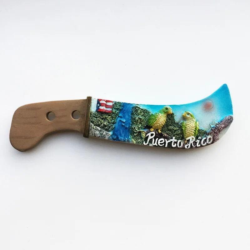 Магнит на холодильник американский Доминион Пуэрто-Рико туристический сувенир