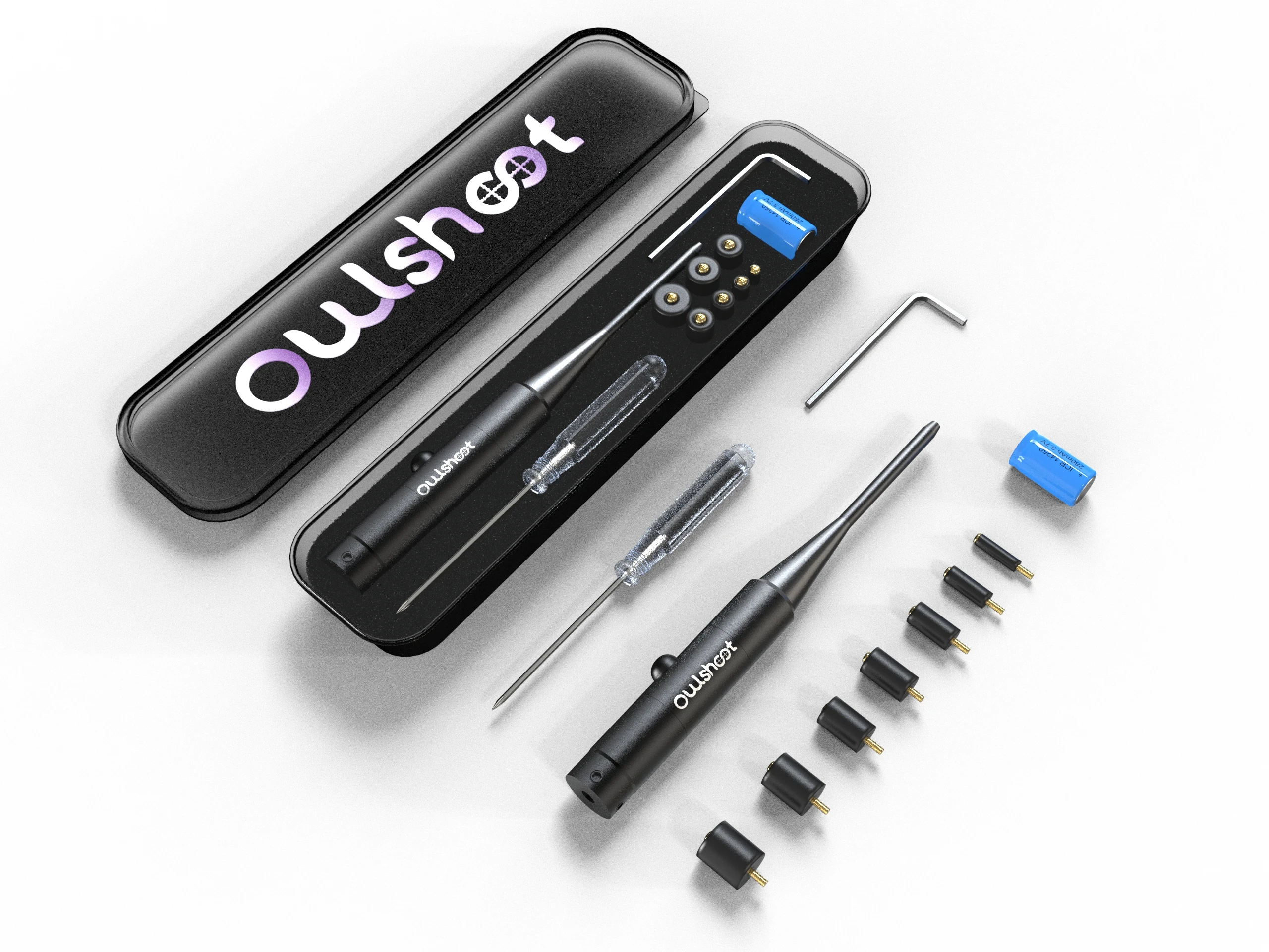 

Набор для лазерного прицела OWLSHOOT, многоуровневая профессиональная версия, идеальный выбор для ваших винтовок от 18 до 69. Красный лазер Si