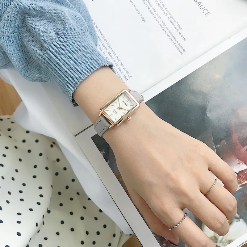 Reloj Mujer 2019 Новое поступление женские часы Модные прямоугольные винтажные Montre Femme