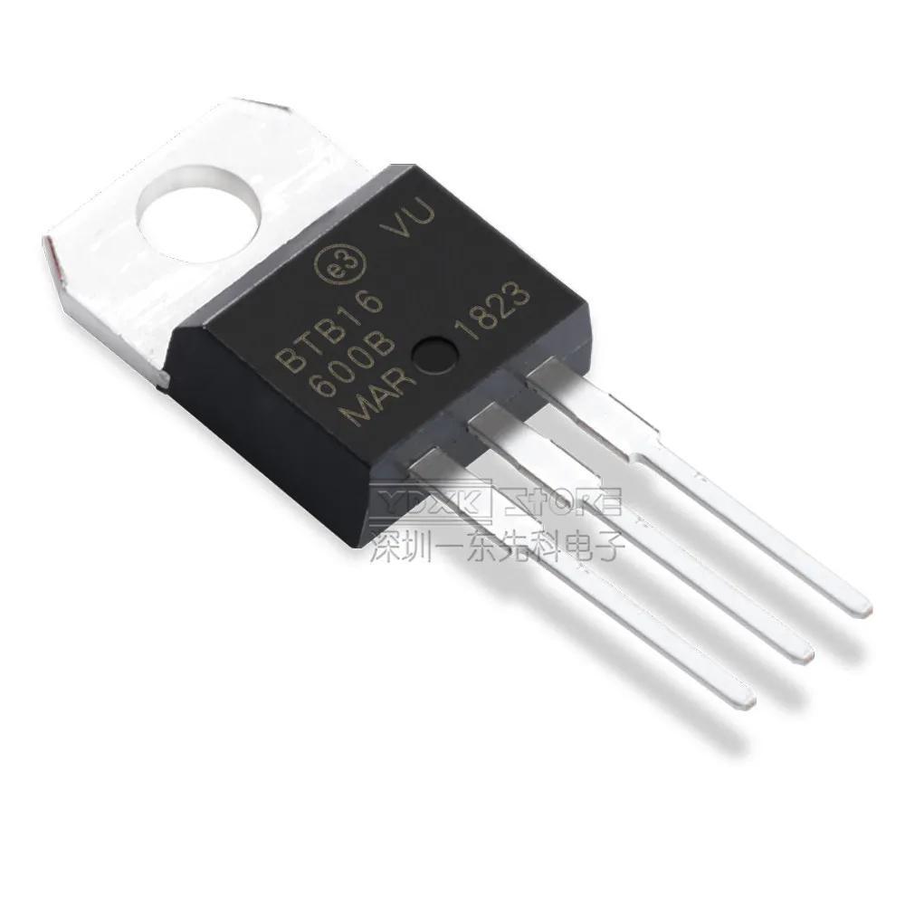 10 шт./лот BTB16-600B до-220 BTB16-600 до 220, Двунаправленный Триод, тиристор, новый оригинальный в наличии