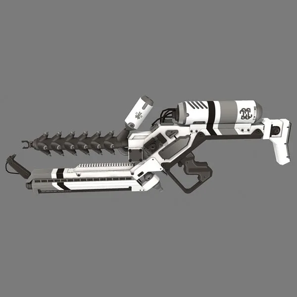 Ружье Alien Rifle 1:1 3D бумажная карта модель строительные наборы игрушки развивающие