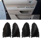 Мягкая кожаная крышка дверной панели для Honda Pilot 2009, 2010, 2011, 2012, 2013, 2 шт., автомобильная дверь, подлокотник, панель, кожа, наклейка, отделка