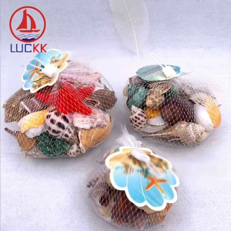LUCKK Средиземноморский стиль лот смешанных природных морских ракушек раковины