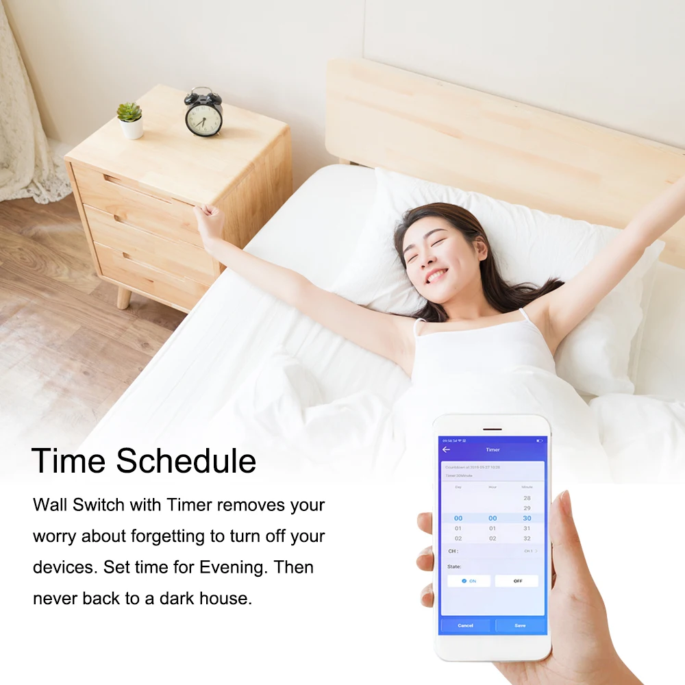 WiFi смарт-занавес переключатель голосового Управление для Электрический