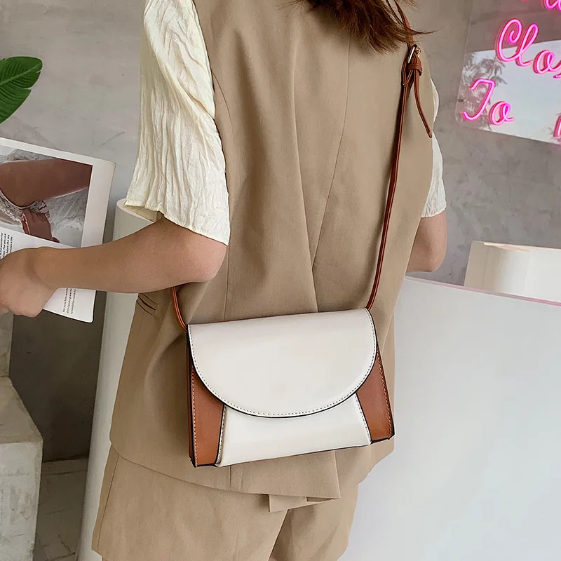 Новый стиль неправильной небольшой квадратной сумки с одним плечом и наклонной