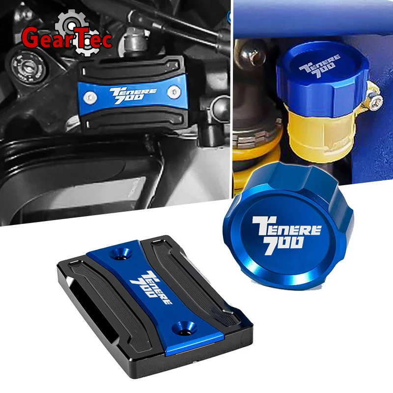

Аксессуары для мотоциклов YAMAHA TENERE 700 TENERE700 XTZ 700 2019 2020 CNC Крышка Резервуара передней и задней тормозной жидкости крышка цилиндра