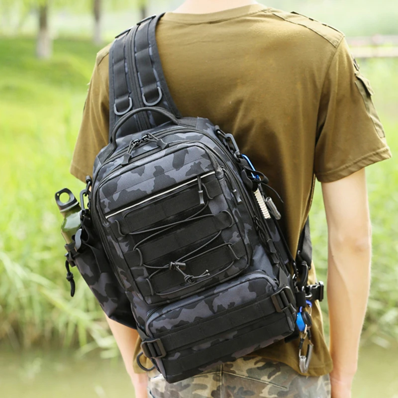

Outdoor Sport Large Camping Climbing Fishing Backpack Hunting Waterproof Military Tactical Travel Outdoor Men Bag