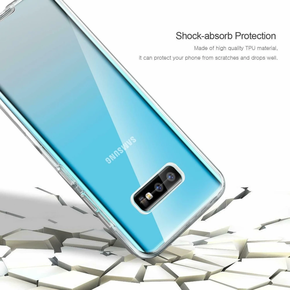 LAPOPNUT Full Shockproof Clear Phone Case for Samsung Galaxy S20 Ultra Note 10 8 9 S10 Plus S9 S8 S7 Edge S10e Transparent Cover |