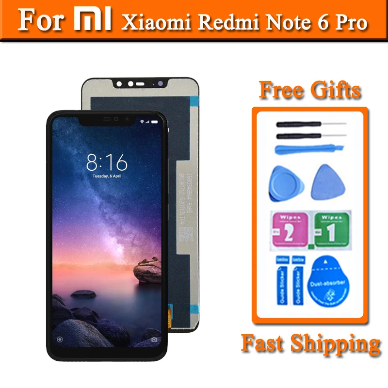 ЖК дисплей 6 26 дюймов для Xiaomi Redmi Note Pro сенсорный экран дигитайзер панель в сборе