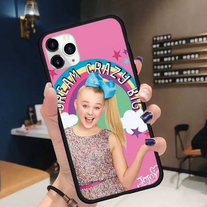 

sexy girl Jojo Siwa Phone Cases for iPhone 11 12 pro XS MAX 8 7 6 6S Plus X 5S SE 2020 XR Soft silicone