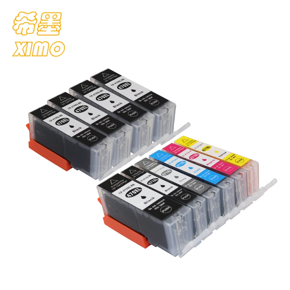 10PCS XIMO 6 пакет PGI-470 CLI-471 Замена чернильный картридж для принтера Canon принтерам PIXMA MG7740 MG6840 MG5740 TS9040 TS8040 TS6040 TS5040 - Цвет: 10PCS