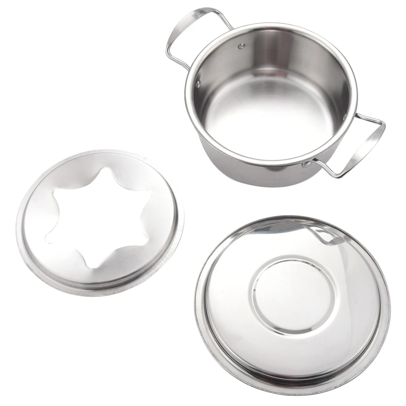 

10-Piece Set Multifunctional Stainless Steel Ice Cream Chocolate Cheese Hot Pot Melting Pot Fondue Set Kitchen Accessories
