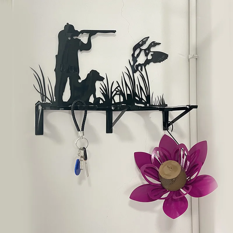 

Waders Rack Organizer Duck Hunting Silhouette Wall Mounted Metal Boot Storage Stand Keep Boots in Shape for Various Boot HFing