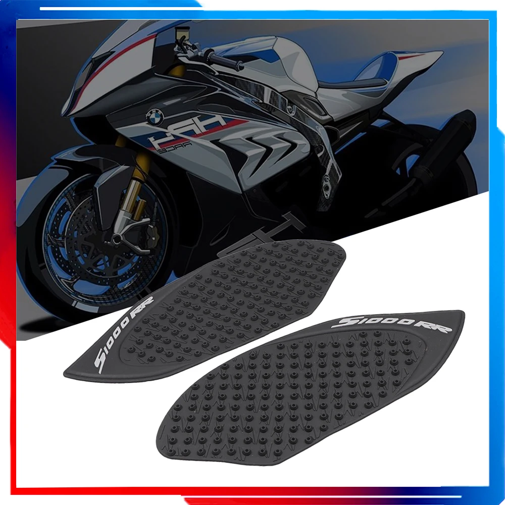 

ACZ Motorcycle Black Anti-Slip Sticker Tank Traction Pad 3M Side Gas Knee Grip Protector For BMW S1000RR S1000 RR 2010-2015