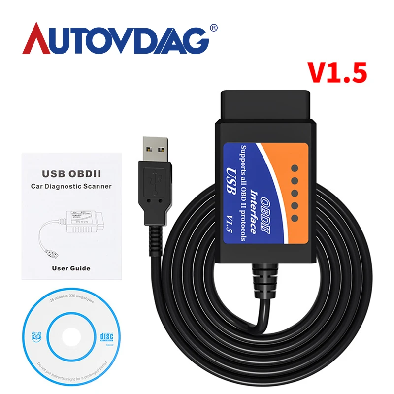 Популярный Высококачественный Сканер OBD/OBDII ELM 327 автомобильный диагностический