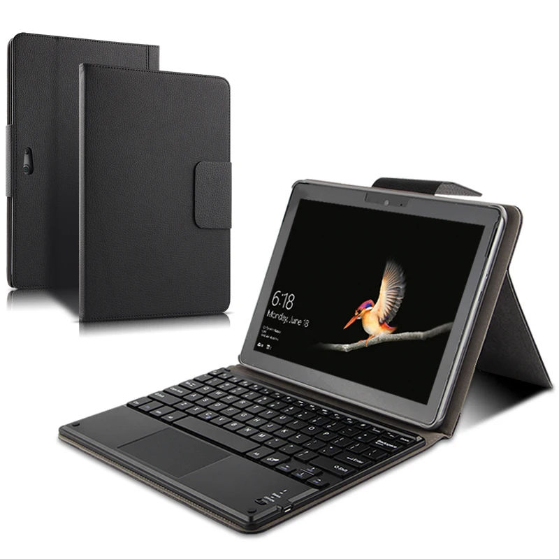 Black Чехол для microsoft Surface Go 10,1 дюймов магнитно Съемный беспроводной Bluetooth клавиатура мышь чехол+ стилус - Цвет: Black