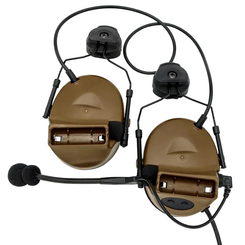 Шлем COMTAC II с кронштейном тактическая гарнитура CB + U94 kenwood 2 pin ptt шумоподавлением и