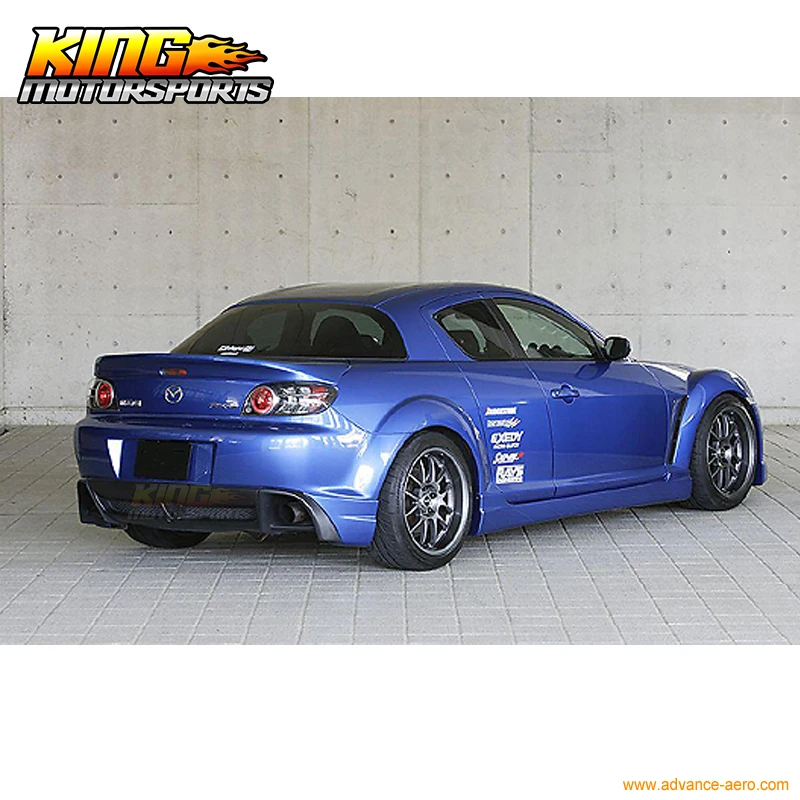 Подходит для 04 05 06 07 08 Mazda RX8 RX-8 задний бампер губ 2 шт. Подзор гетры Уретановые |