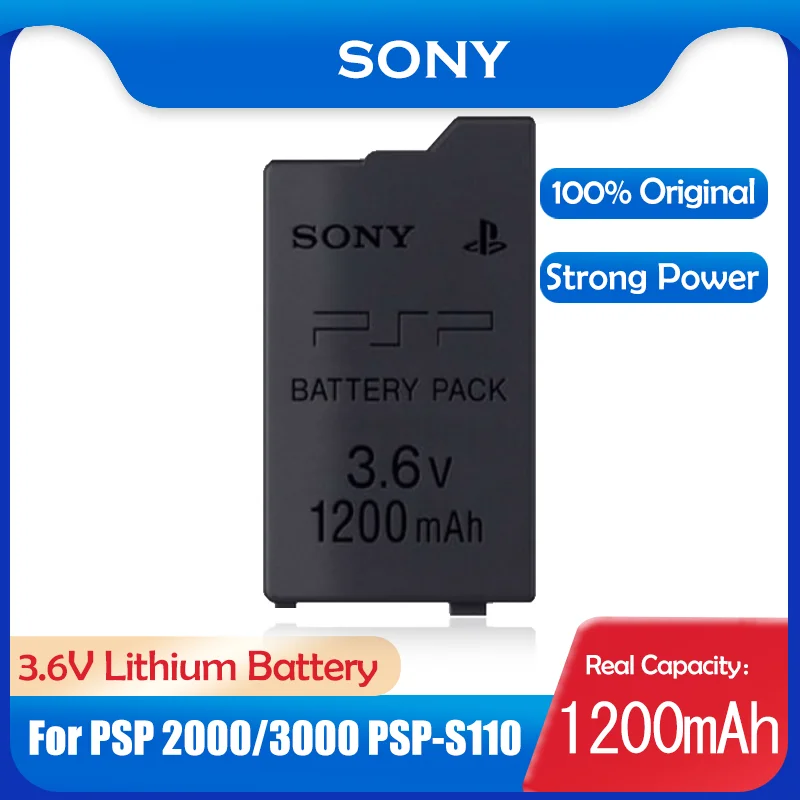 Литиевая аккумуляторная батарея SONY 1200 мАч 3 6 В для Sony PSP2000 PSP3000 PSP 2000 3000 |