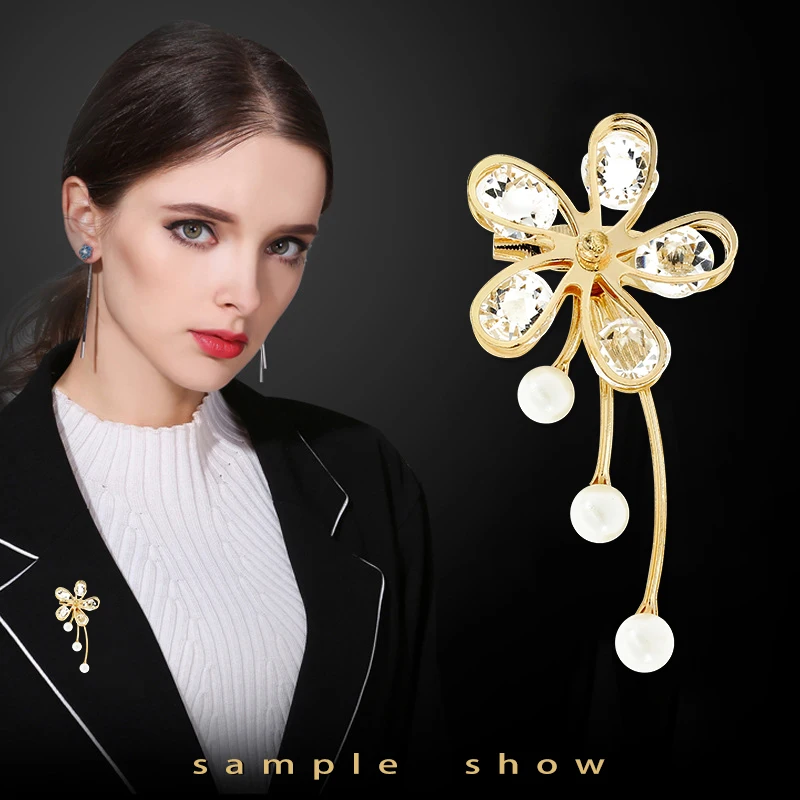 Brooch Set Big Beads Fashion Clothing Brooches For Women Pearl Lapel Pin Sweater Dress Pins Badge Buckle Accessories Gift |