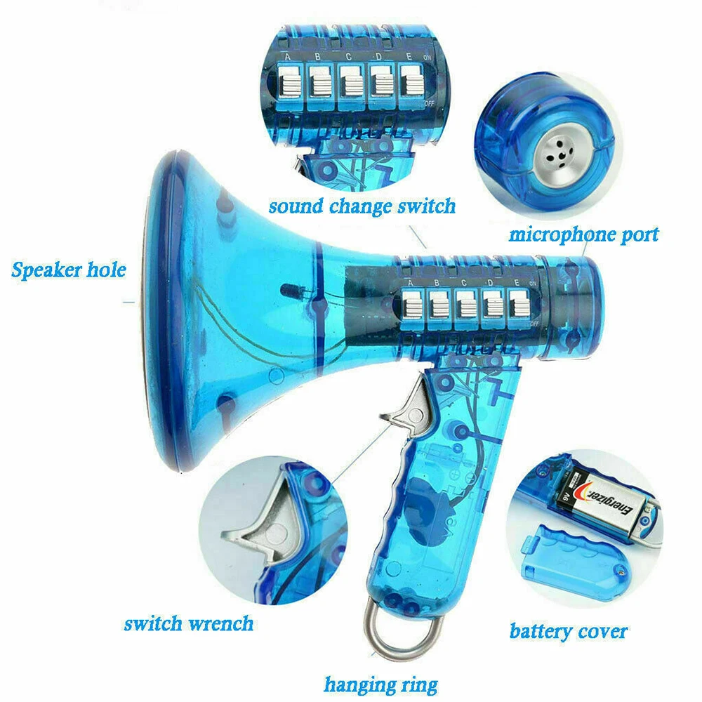 Робот-сменщик голоса десять различных звуков интересные высокие и низкие звуки