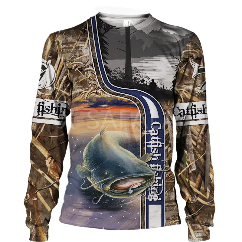 

Wildfish Catfis Fishing Fishmen 3D All Print Hoodie Man Women Harajuku Outwear Zipper Pullover Sweatshirt Casual Unisex Jacket