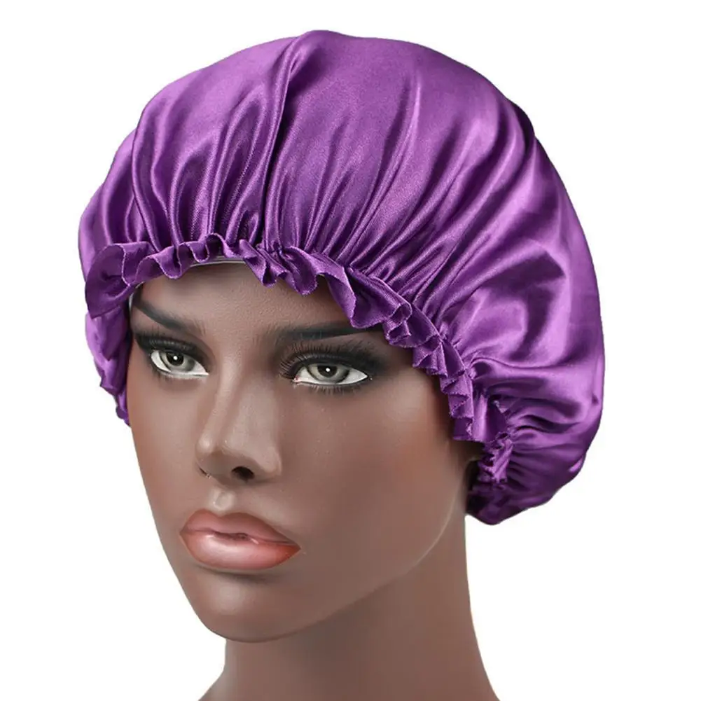 Women Fashion Satin Bonnet Cap Night Sleep Hat Hair Dropshipping Wrap Beanie For Long Care Head Womens Wholesale Hats R1N7 | Аксессуары
