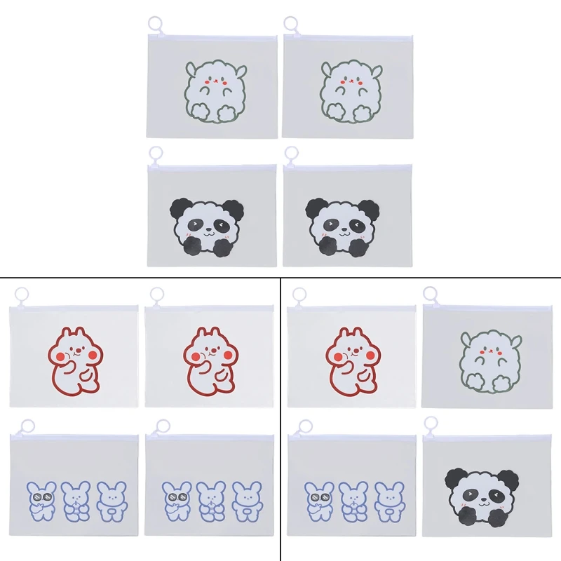 Прозрачный водонепроницаемый чехол для карандашей 97BF из ПВХ с милыми животными |