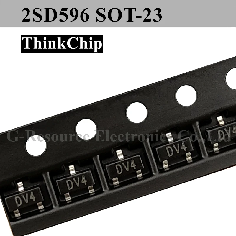 

(100pcs) 2SD596 SOT-23 SMD Crystal triode (Marking DV4) D596 SOT23