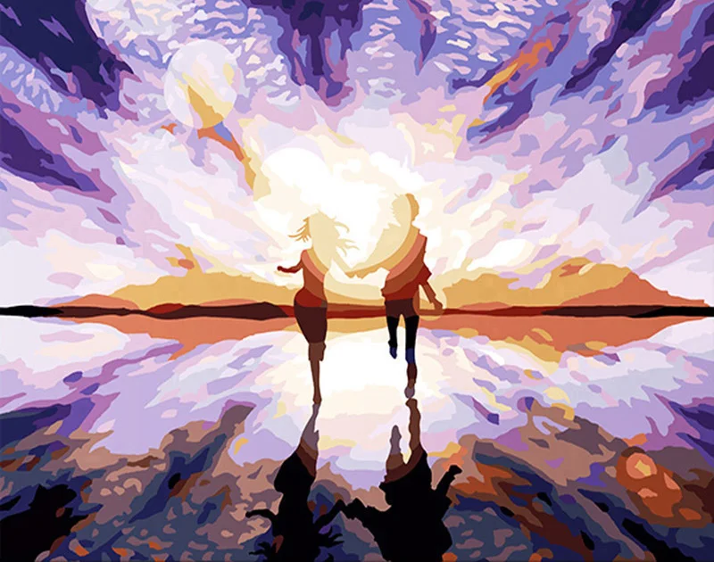 SDOYUNO живопись по номерам 40x50 см безрамные цифровые Painitng рисунки на картины по номерам раскраска по номерам декор для дома рисование по номерам DIY Фигура животные пейзаж - Цвет: 277