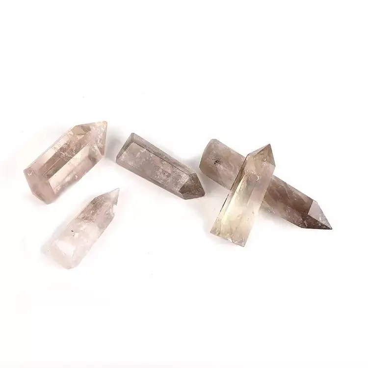 

MOKAGY Natural Clear Smoky Quartz Point 60MM-70mm 1pc