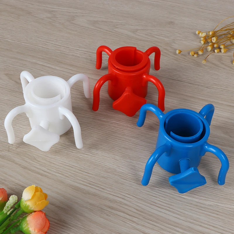 Белый/синий/красный пластиковый пляжный зонт с 4 зубцами подвесной крючок для