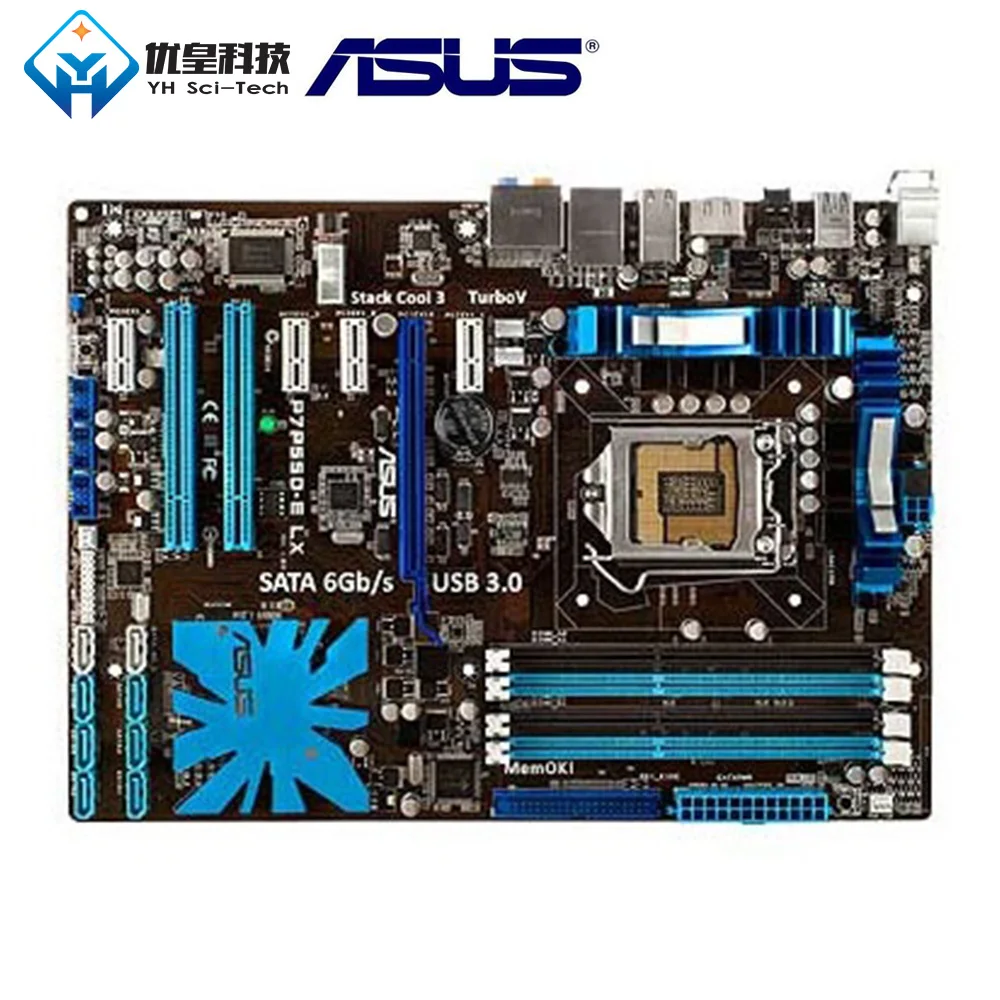 Asus 1156 LX Intel P55 оригинальная б/у материнская плата разъем LGA Core i7/Core i5/Core i3 DDR3 16G
