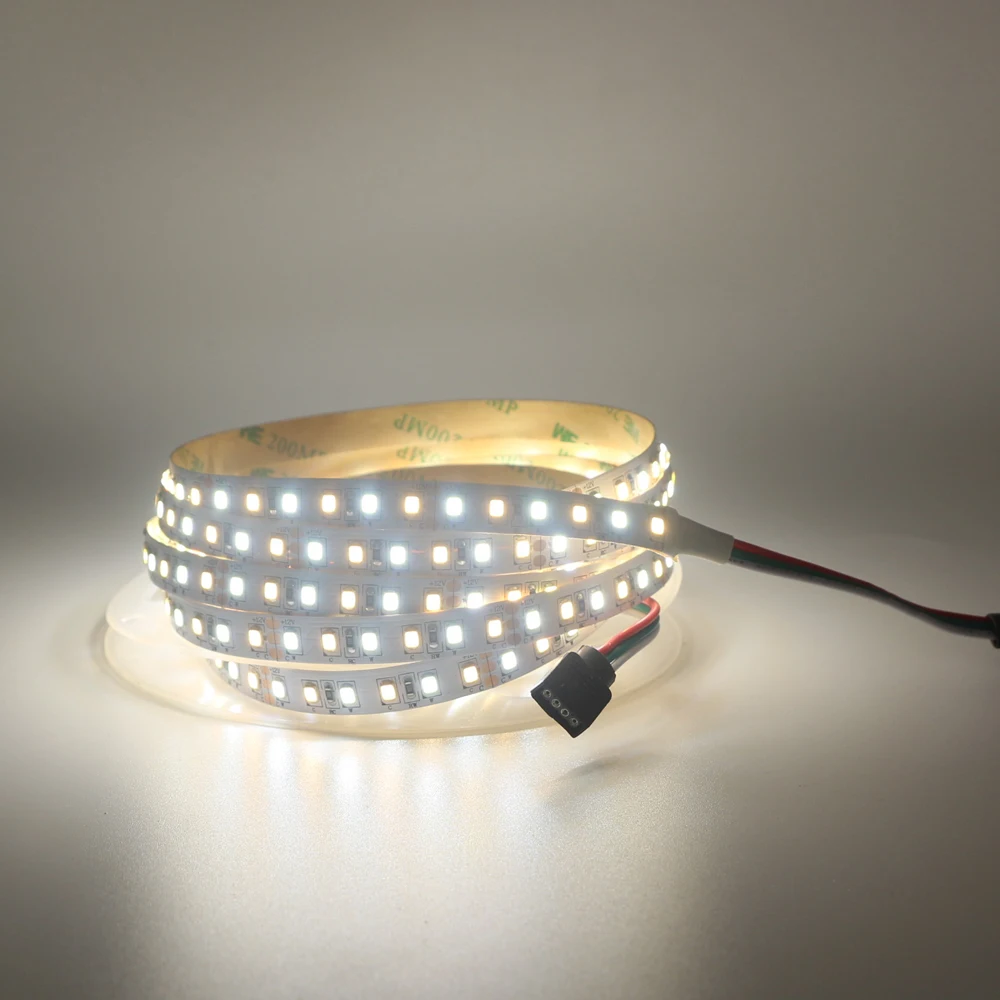 Двухцветная светодиодная лента с регулируемой яркостью 5 м CRI&gt85 SMD2835 CCT 24 В 12 120