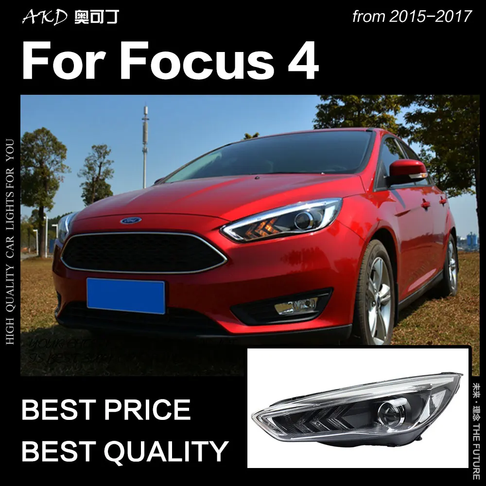 АКД стайлинга автомобилей для Ford Focus фары 2015 Новинка 2017 года фокус светодиодный DRL