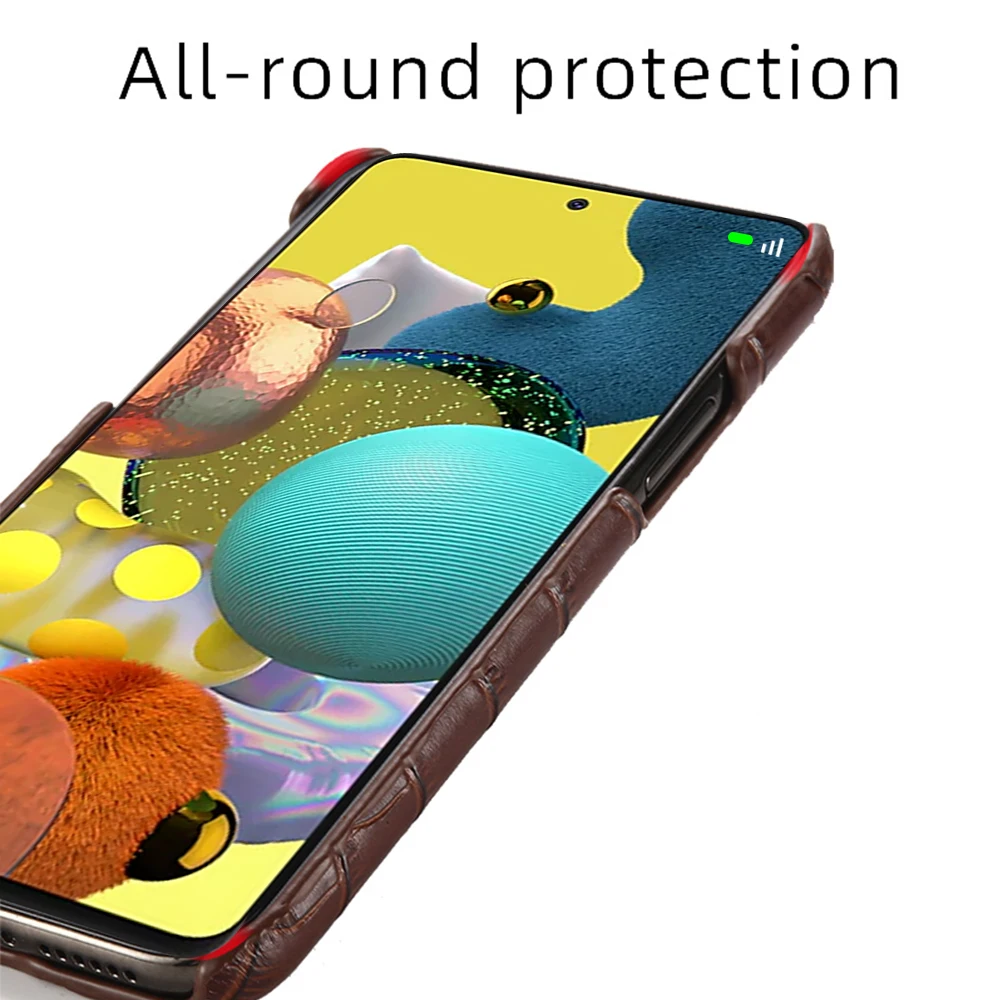 Genuine Leather Cover Case For Samsung Galaxy A51 A52S A52 A50 A71 A53 5G S9 S10 S23 Plus S20 FE S21 S22 S23 Ultra Note 20 10