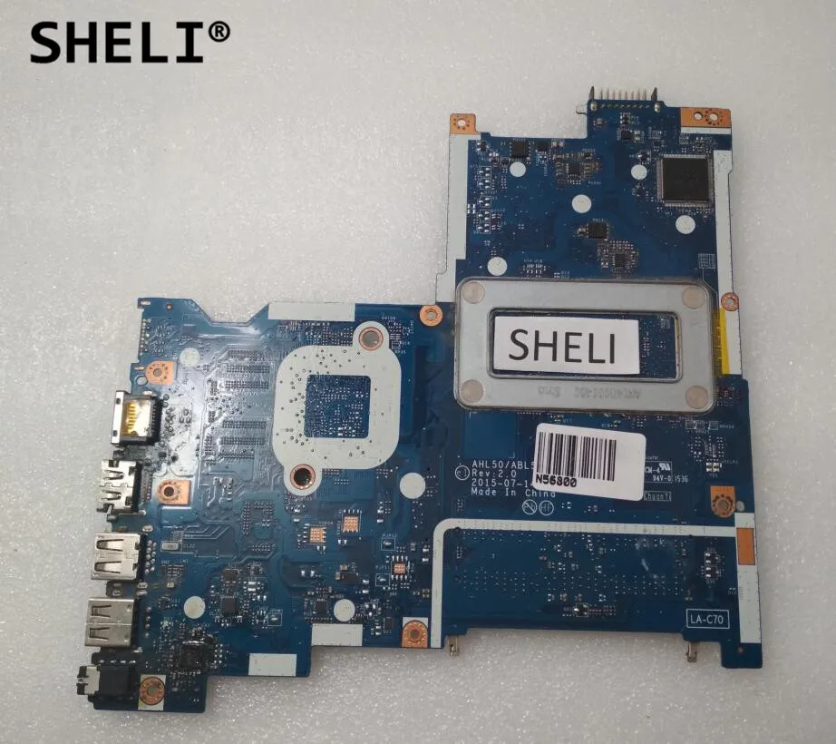 SHELI для HP 15-AC материнская плата портативного компьютера с I3-4005U Процессор AHL50/ABL52
