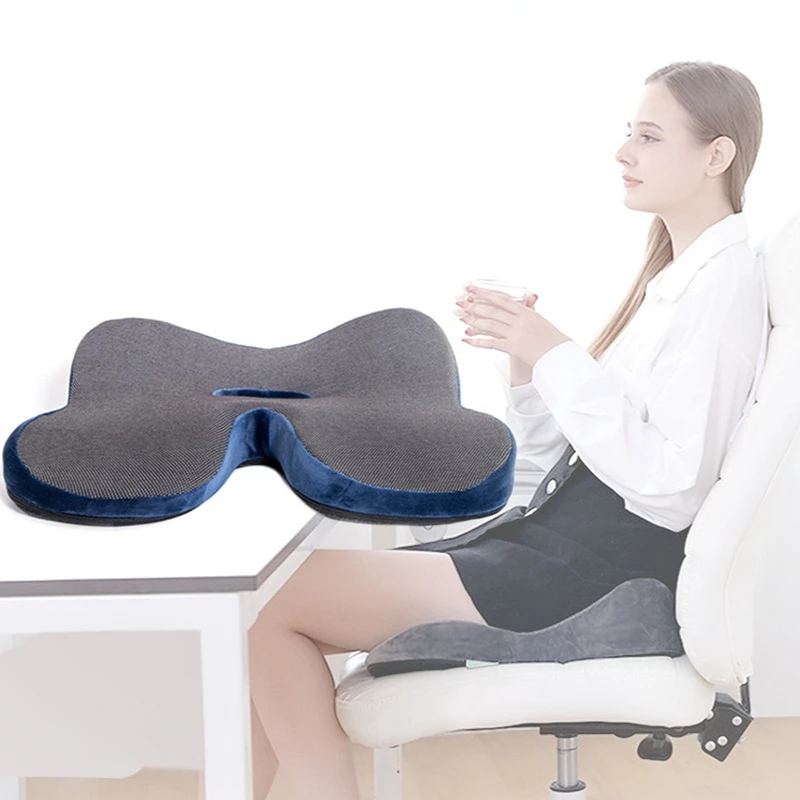 

Memory Foam Seat Cushion Orthopedic Pillow Tailbone Office Chair Car Wheelchair Massage Vertebrae