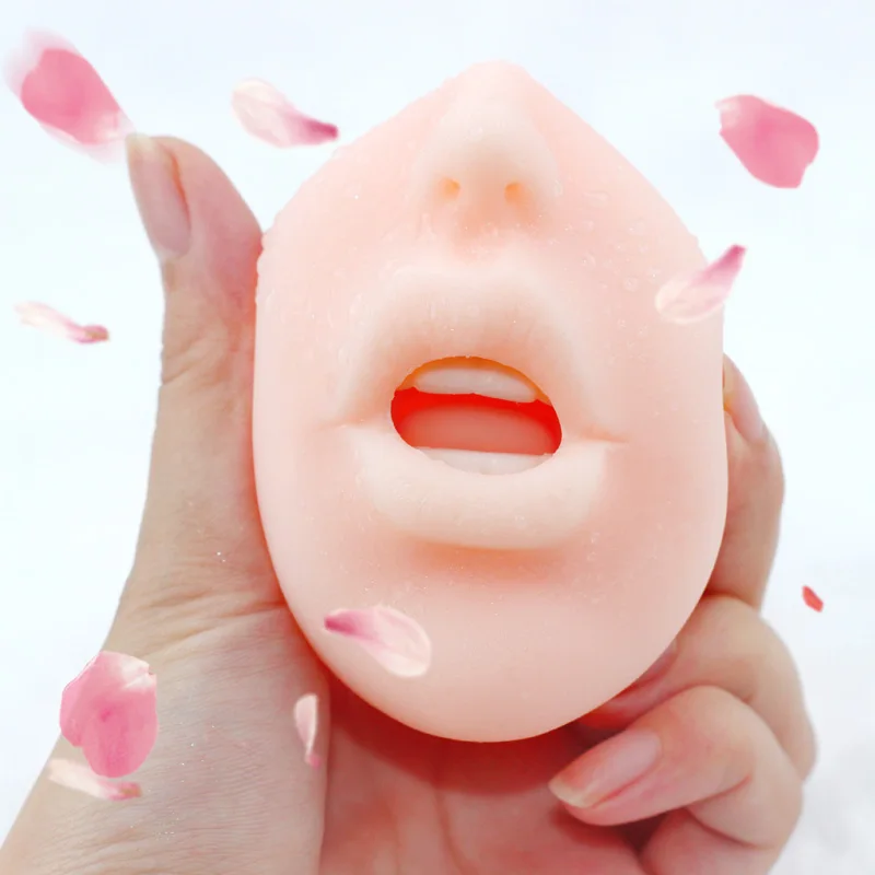 Оральный секс мастурбатор для мужчин сосание губ пенис зубы язык лижущие