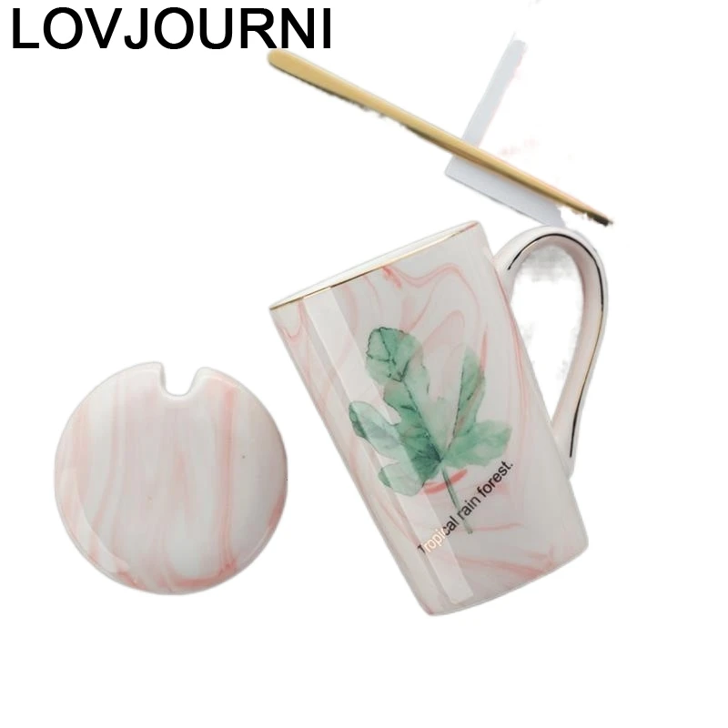 Пара Koffie Kopjes милый Tazze Colazione керамический a Taza кафе Забавный Кофе Чай экологичный