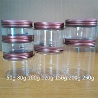 103050pcs 50g 250g empty aluminum cap cosmetic tin pot lip balm jar containers oil wax empty cosmetic face cream container box